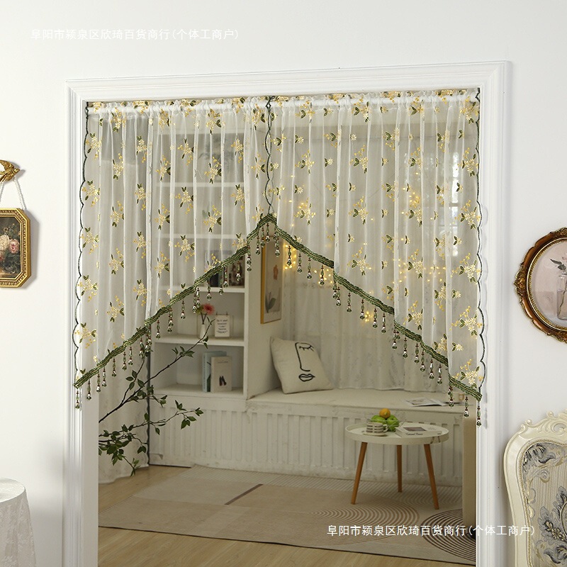 Partition Decoration Retro Embroider Perforated Short Curtain Door-To-Door Atmosphere-Free Door Curtain Lace Door Curtain French Corridor Free Shipping Partition Decoration Retro Embroider Perforated Short Curtain Door-To-Door Atmosphere-Free Door Curtain Lace Door Curtain French Corridor Free Shipping