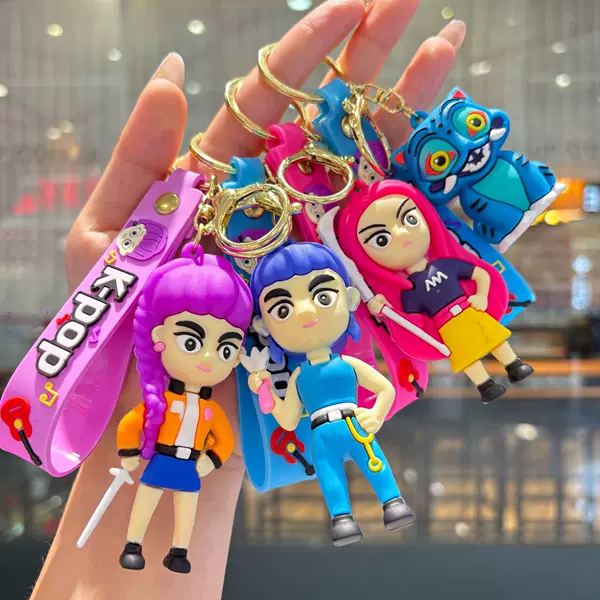 Cross-Border Hot Selling New Witch Hunter Group Keychain Pendant Bag Pendant Arcade Blind Box Doll Small Gift Wholesale