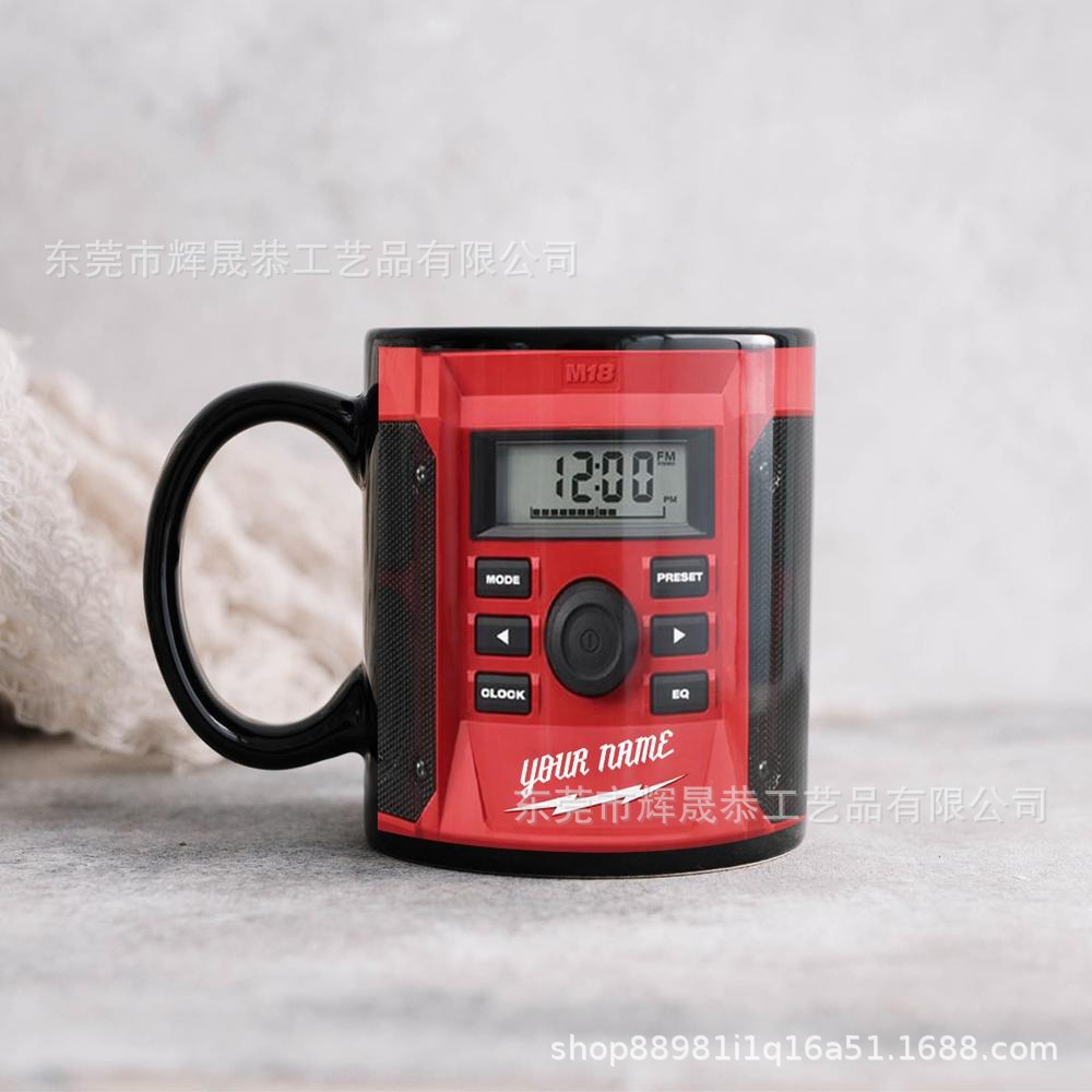 Transfronterizo nuevo Red Power Tool Ceramic Mug Red Electric Tool Taza de cerámica M18
