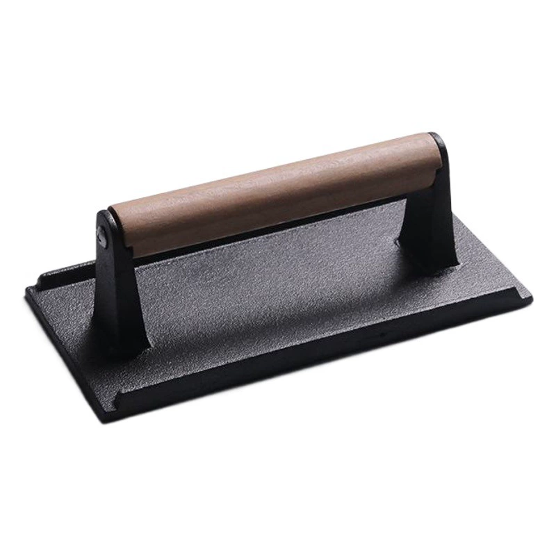 Исходная фабрика Чугунная мясная пресс-плита Утолщенная прямоугольная мясная пресс-плита Круглая мясная пресс-плита Квадратная железная пластина Мясной пресс-инструмент