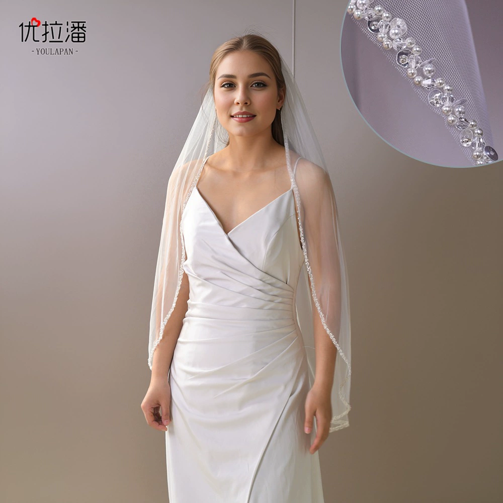 优拉潘 Кorean beads for bride from pearl, tape, (Cross-border trading), simple and elegant design