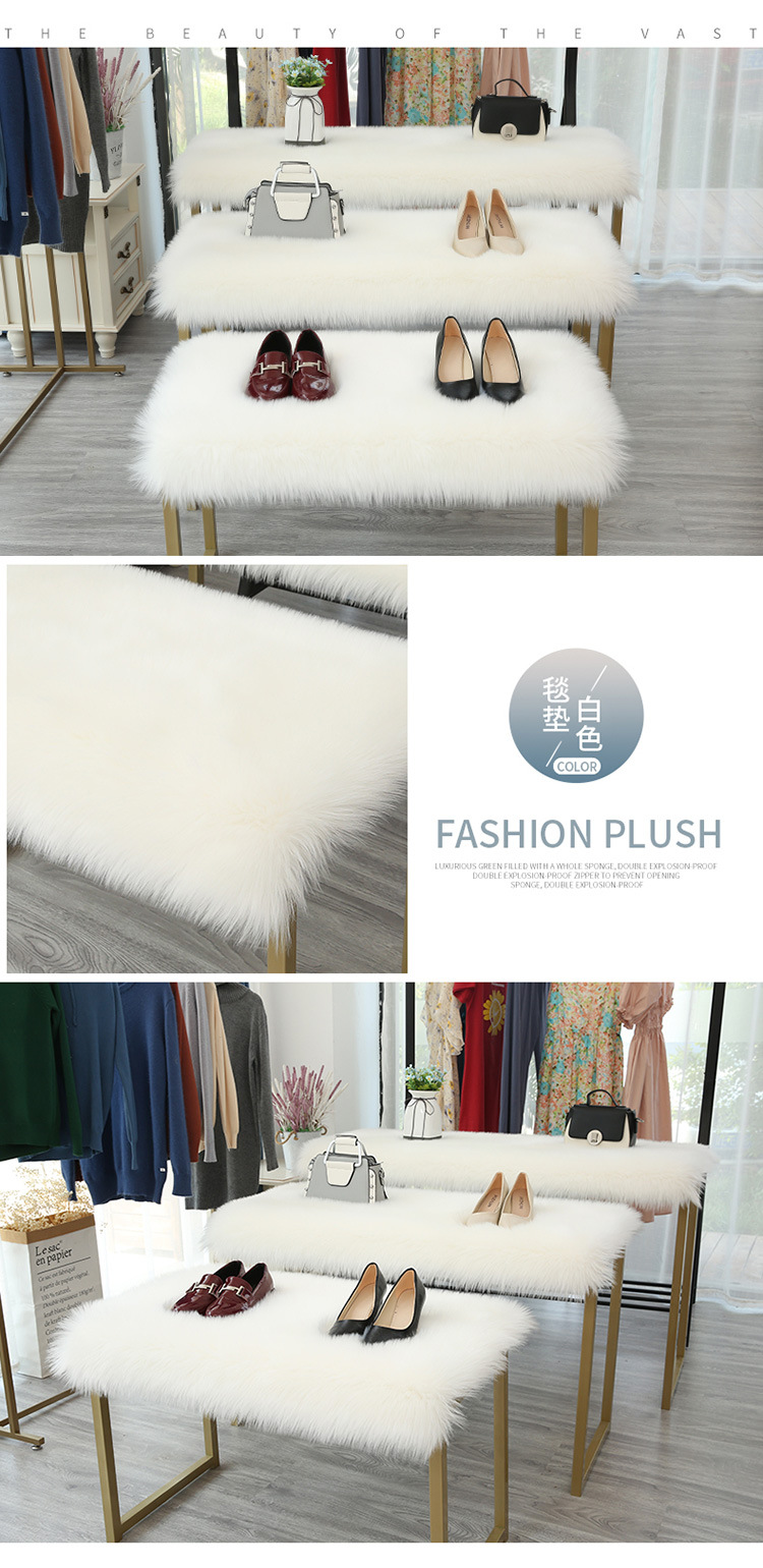 Carpet Door Mat Can Be Cut, Wabi-Sabi Style Carpet, Light Luxury Floor Mat, Silent Tatami Bay Window, Double-Sided Gray-White Carpet