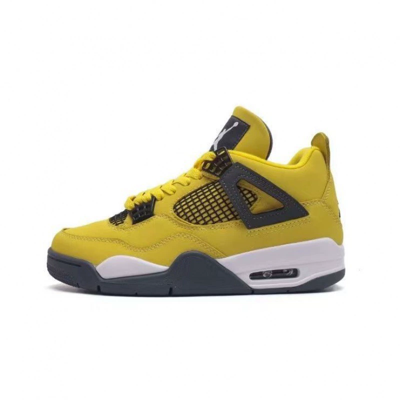 Путиан чистые оригинальные AJ4 Shock воздухоподушка спортивные кроссовки Парижский университет синий Joe 4 мужские кроссовки женские кроссовки износостойкая воздухоподушка баскетбольные кроссовки