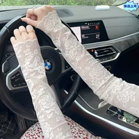 Летние наружные кружевные солнцезащитные рукава для женщин, тонкие дышащие, маскирующие шрамы и татуировки, защита от УФ-излучения