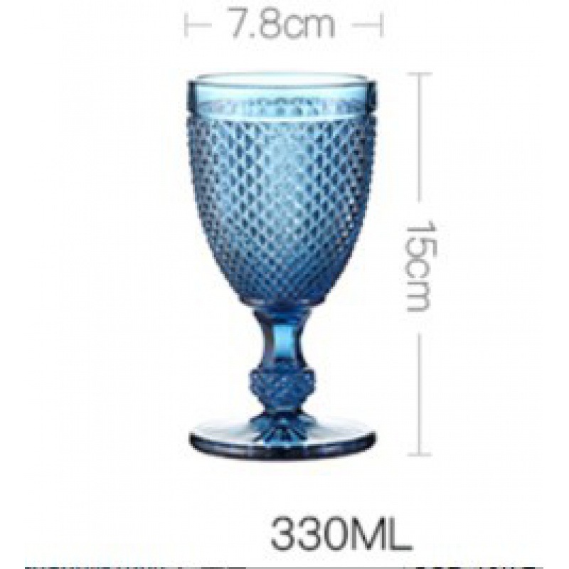 Fábrica directa copa de vino de vidrio copa de champán de color espesa copa de vino retro europea