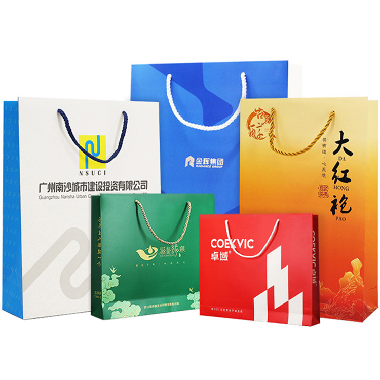 汕头包装手提袋印刷厂服装广告礼品纸绳袋企业公司展会宣传资料袋