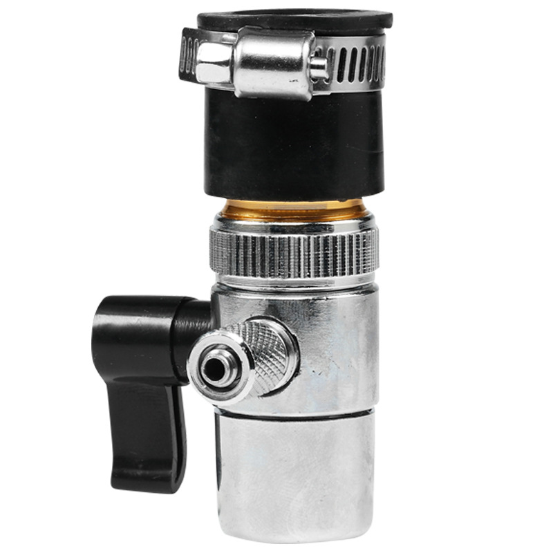Válvula de corte único 2 puntos + cabeza de goma grifo con cabeza + interruptor válvula purificador de agua válvula accesorios conector