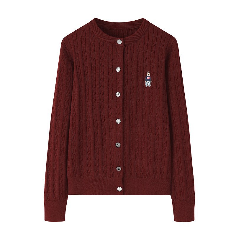 5008#곰 와인 레드