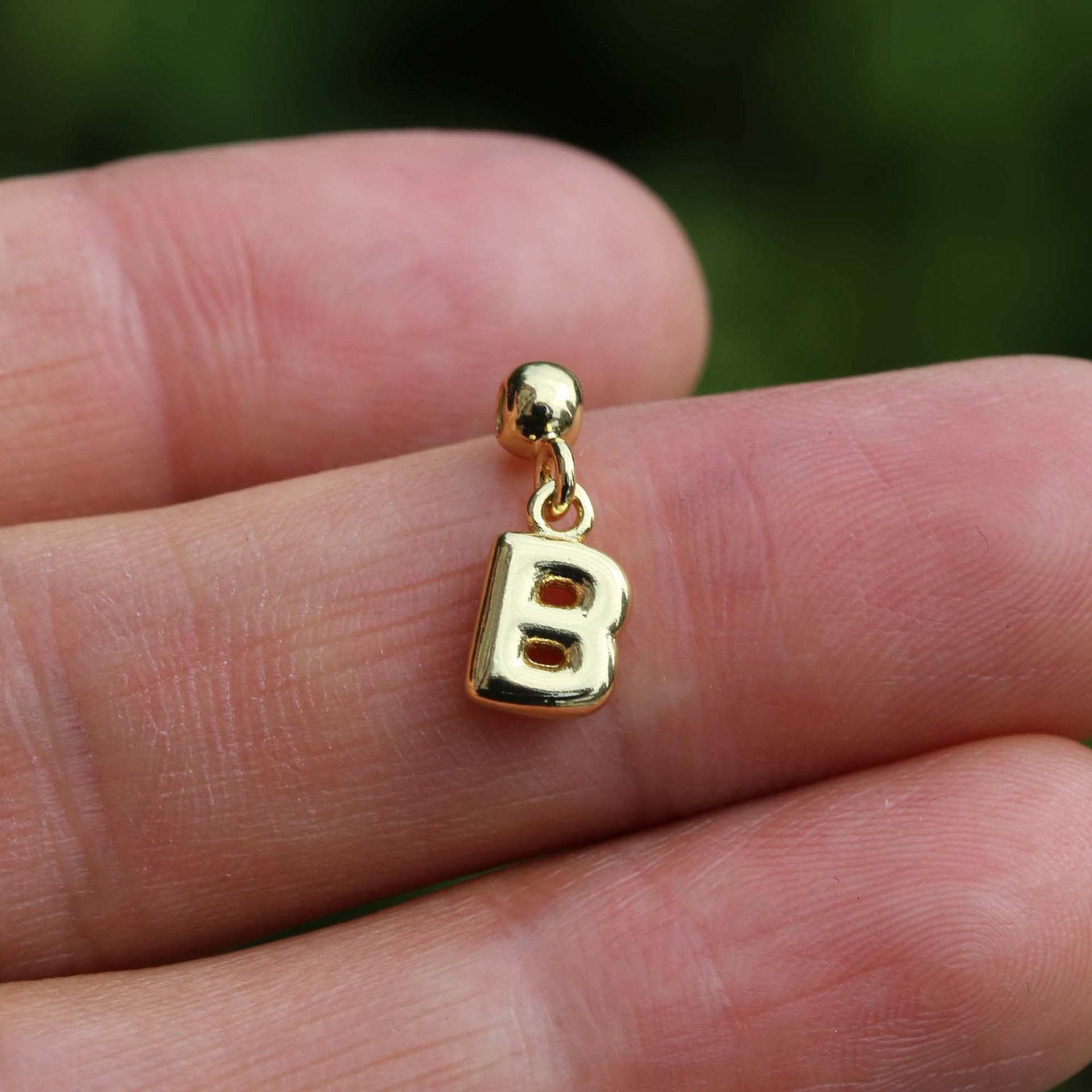 All Seasons Season 1 Piece Copper Letter Polished Pendant Charms
