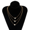 Fashionable accessory, necklace from pearl, wholesale, European style, simple and elegant design