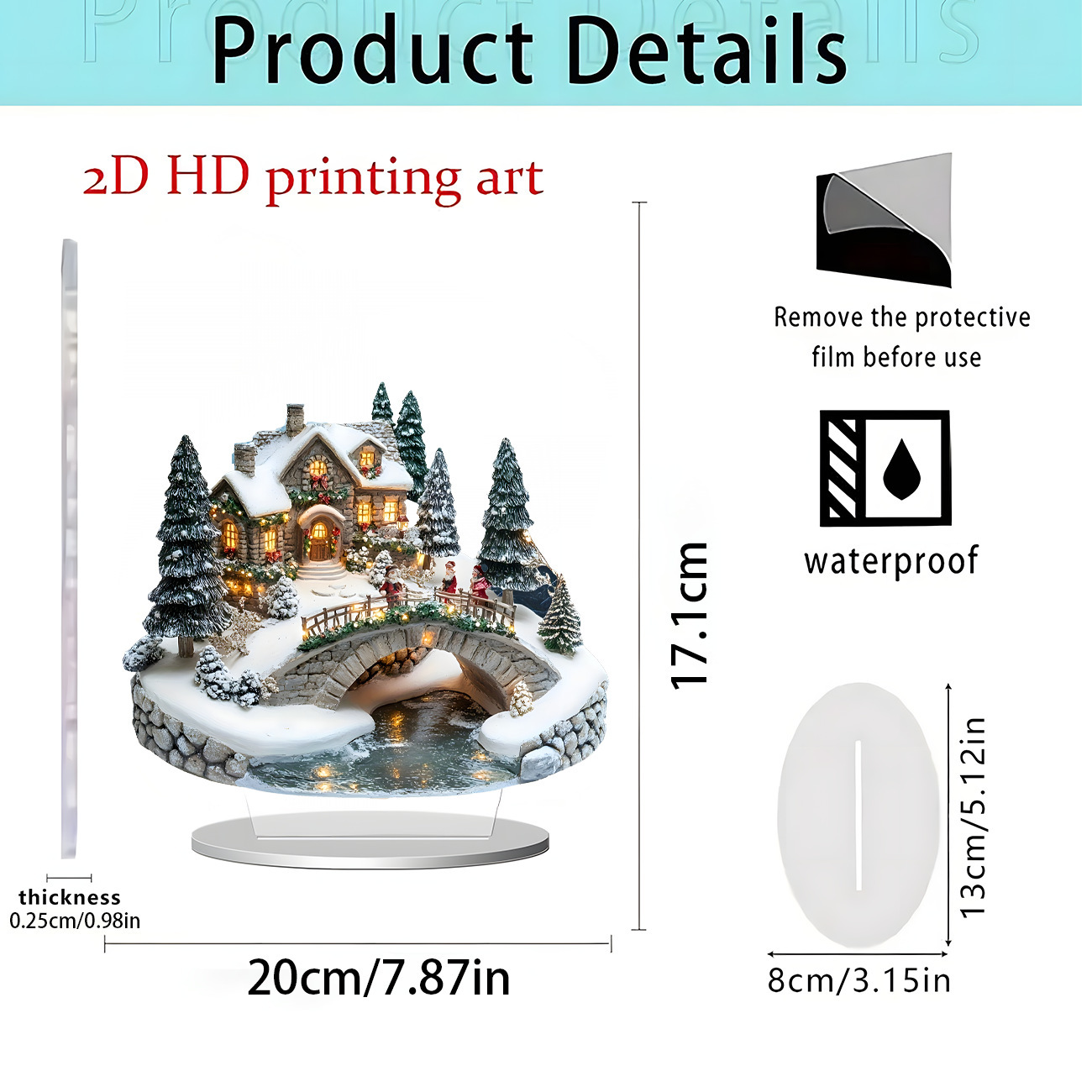 2026 nuevos productos transfronterizos Navidad Hot Sale Festival creativo temporada atmósfera decoración artesanía acrílica 2D image 4