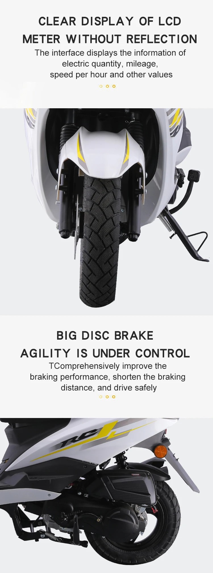 New Year's Export Fuel-Powered Bf2.0 Sidecar Hot-Selling 125Cc Adult Two-Wheeled Scooter Fuel Batch