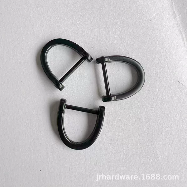 Jierui Hardware Factory Wholesale and Retail Luggage Hardware Mobile Phone Pendant Accessories Accessories D-shaped Buckle Horseshoe Buckle Removable
