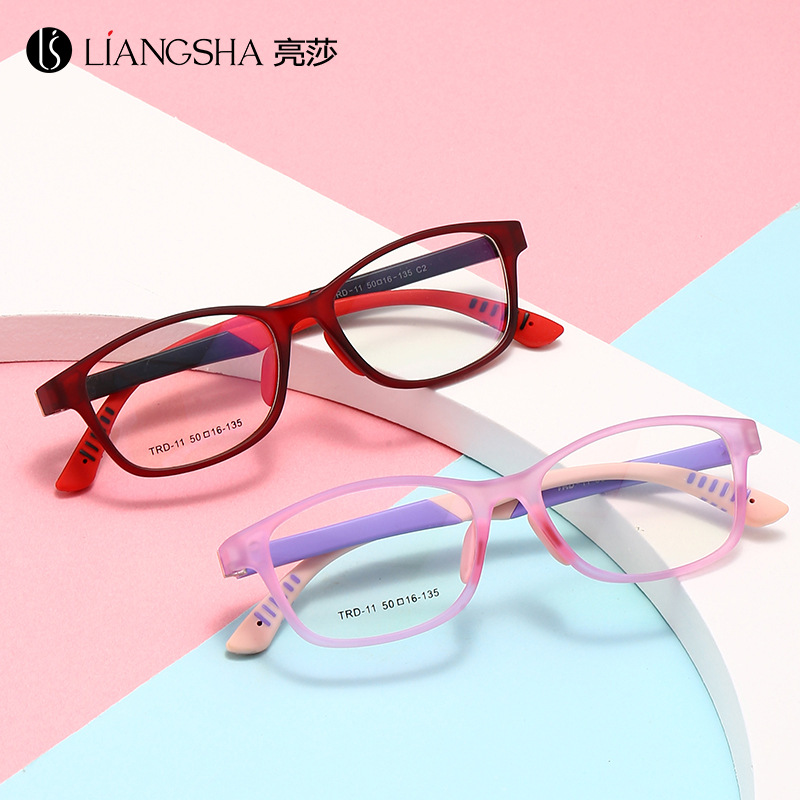 硅胶软鼻托超轻tr90儿童镜架舒适眼镜框男女小孩配近视度数眼睛架|ru