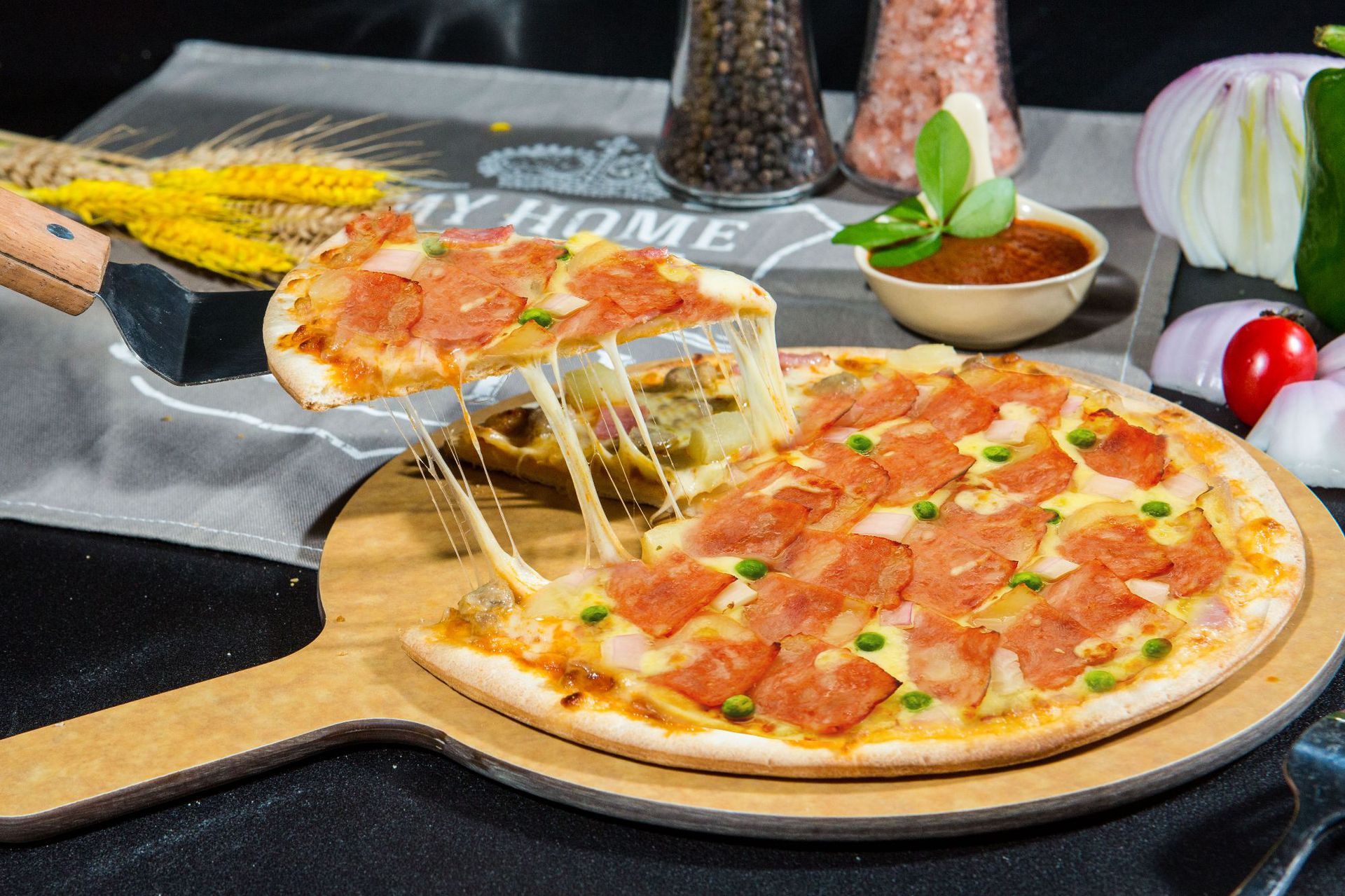9inch 스페셜 베이컨 피자 370g