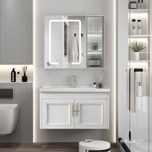 浴室柜卫生间阳台洗手盆柜组合挂墙式洗漱台面盆洗脸盆全套一整套
