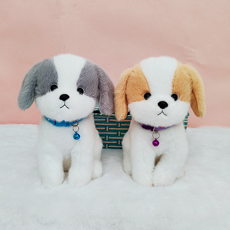 De los niños de gran salto perro de peluche de juguete Prensa muñeca de peluche perro cachorro muñeca femenina regalo de cumpleaños al por mayor