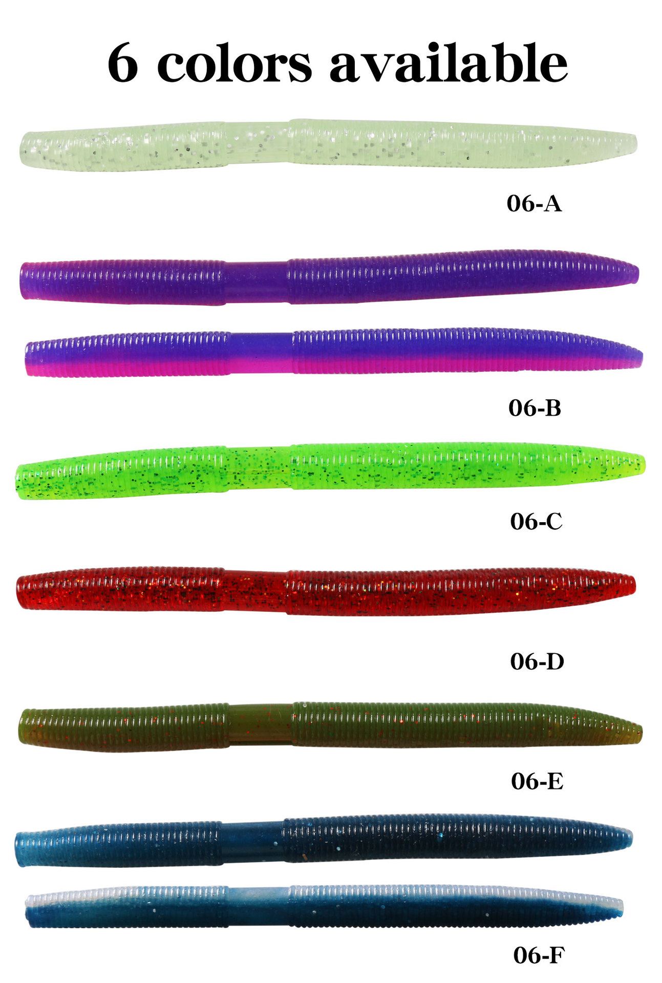 Soft Worms Fishing Lures Fresh Water Bass Trout Walleye Swimbait Tackle Gear