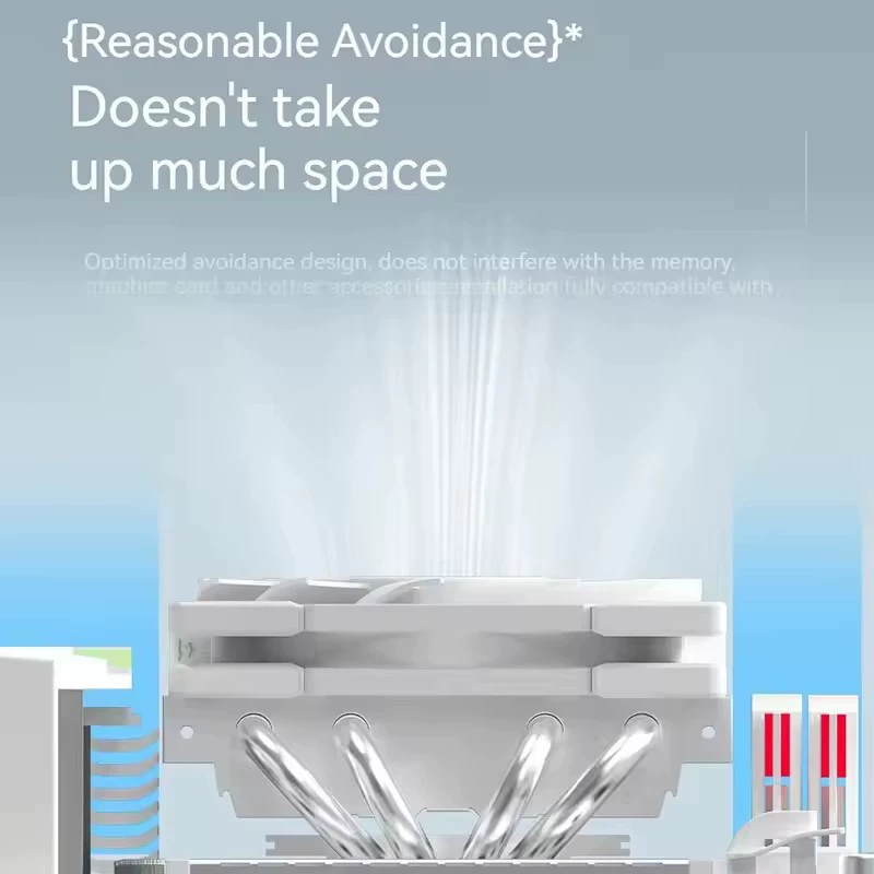 ID-COOLING IS-40X с 4 тепловыми трубками, низкопрофильное воздушное охлаждение для CPU