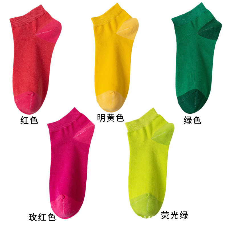 靴下の短い女性の純色の靴下の綿の抗菌防臭の夏の靴下の女性の綿の通気性の吸汗の綿の靴下|undefined