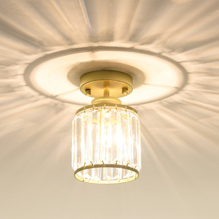 Hallway lamp creative personality crystal aisle lamp corridor lamp modern minimalist entrance door hall lamp Nordic small ceiling lamp
