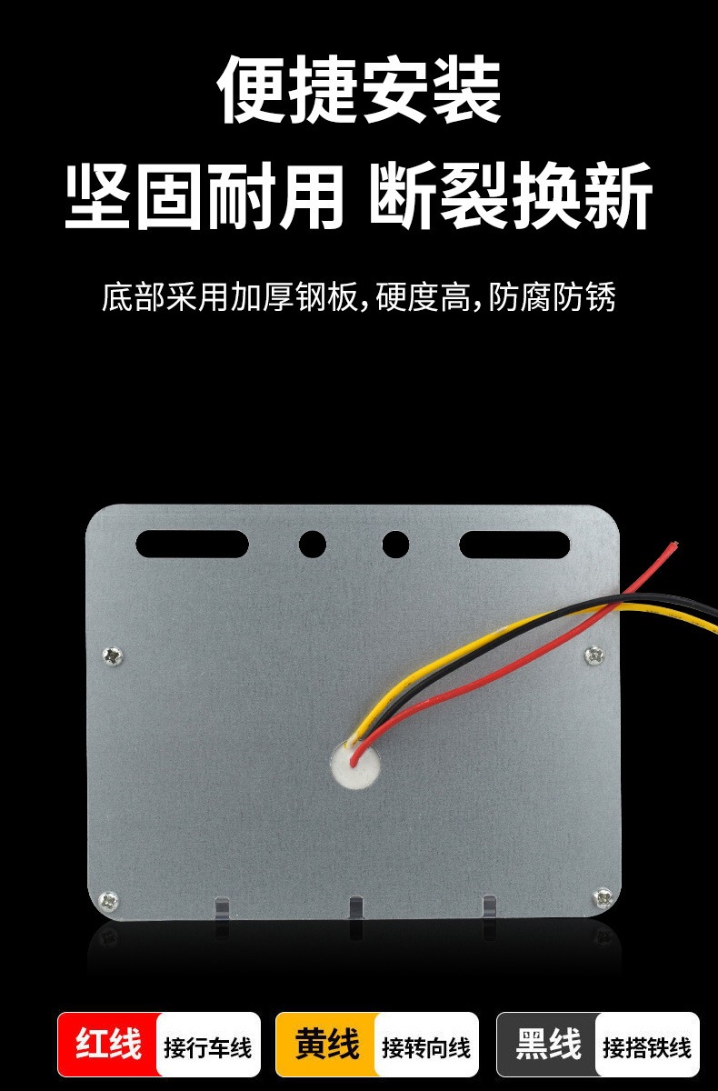 9D Multi-Bead Lens Truck Side Light, Strong Illumination, 12V/24V Large Truck Trailer Tire Light, Width Indicator Light, Waist Light