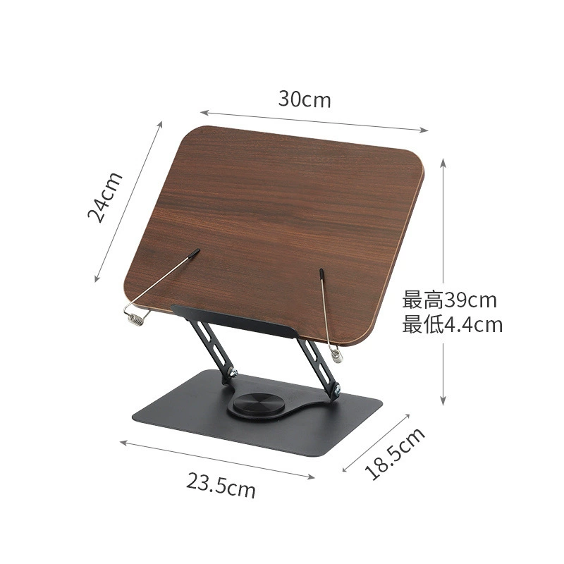 Rotating table reading, teaching universal folding bookshelf for students for bed