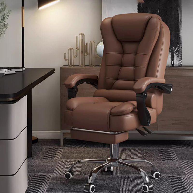 Office Chair Ergonomic Reclining Computer Chair Home Backrest Dormitory Seat E-Sports Sofa Chair Leather Boss Chair