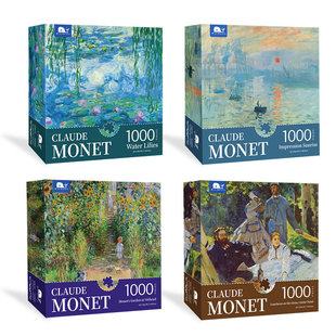 Explosions Monet Oil Painting Puzzle 1000 Water Lilies Sunrise Impression Paper Puzzle 1000 Adult Wholesale