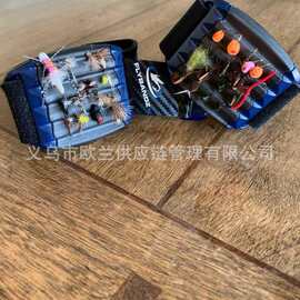 跨境飞蝇钓腕带式拟饵收纳带 垂钓便携风渔具整理配件159