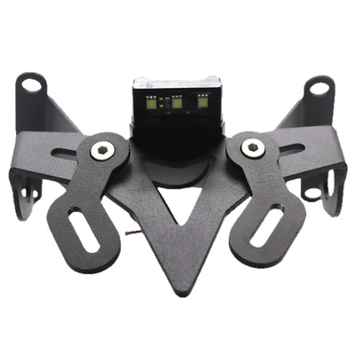 plate holder with light, license – Motorcycle Safety Supplies