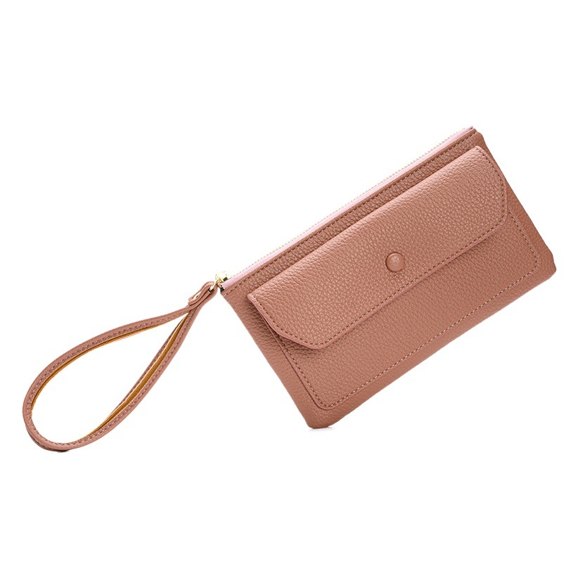 Cartera de las mujeres nuevo 2023 largo multifuncional embrague textura multi-Tarjeta billetera de gran capacidad cartera teléfono bolsa