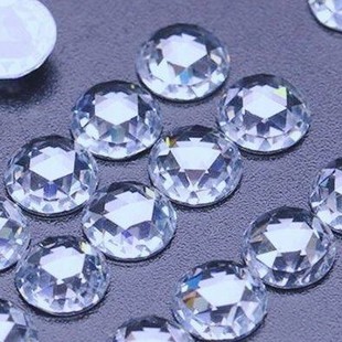 Round Flat-Bottomed Rose-Cut Guaitai Material 5A Cut Zircon Cubic Zirconia Loose Stone