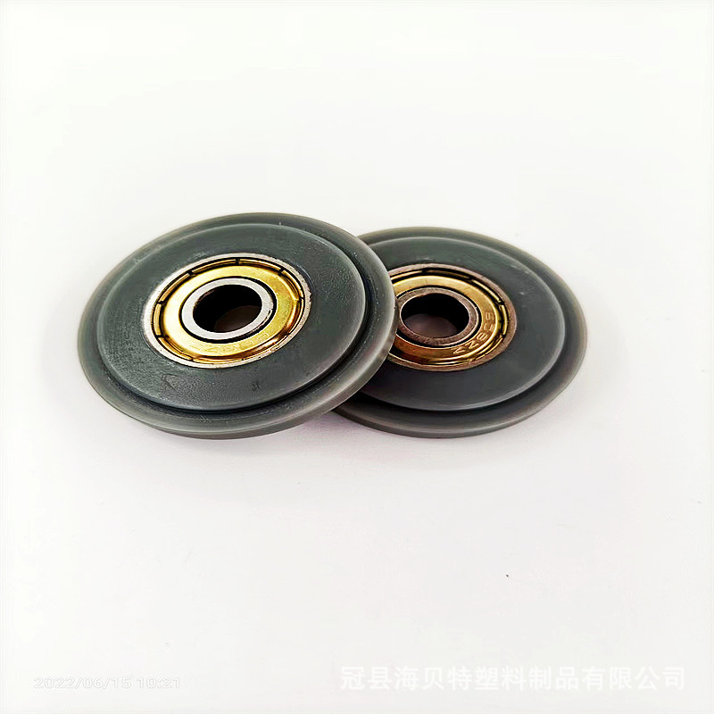塑料滑轮608轴承注塑包胶多色橱柜轴承608门窗轮单向滑轮轨道轮