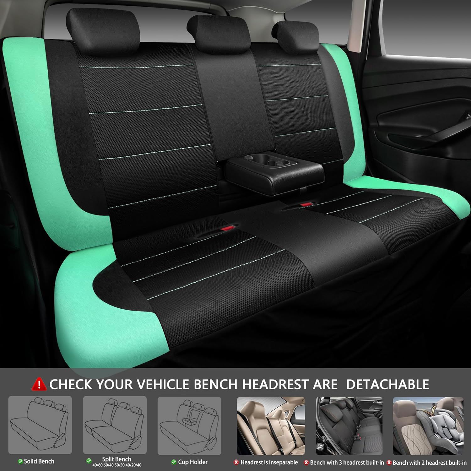 Cross-Border Pu Leather Universal Car Seat Cover Sandwich Leather Temu Amazon Meike Multi Factory Direct Sales