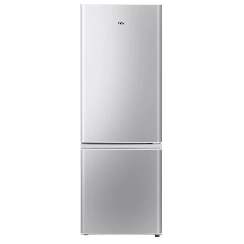 TCL BCD-186C 186L бытовой холодильник с двойной дверью, экономия энергии и сохранение свежести, антибактериальная и экологически безопасная liner, мигающая серебристая