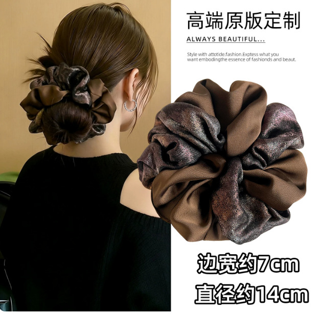 Bolas de cabeza de intestino grueso anillo de cabello de alta sensación de flores de cabello 2026 nuevo disco de cabello cuerda de cabello anillo de cabello de mujer joyas de cabello