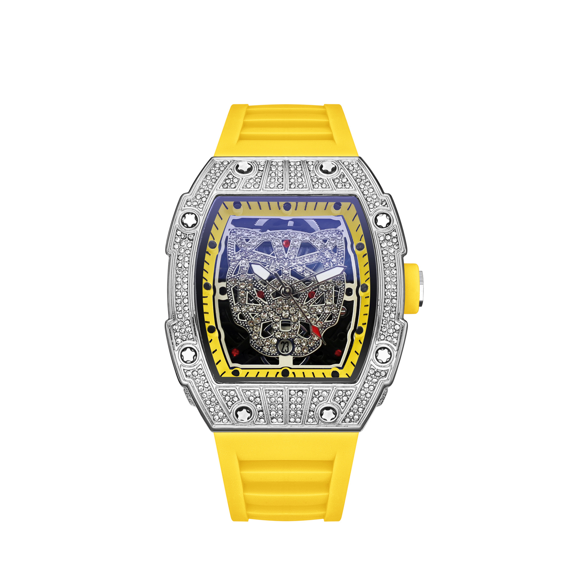 Richard vyriškas kvarcinis laikrodis su deimantais ir žvaigždėmis_voghion.com