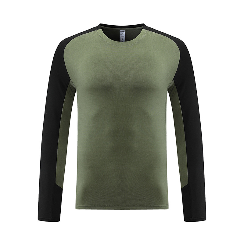 Camiseta deportiva para hombres primavera y otoño invierno relajado baloncesto entrenamiento de fitness ropa de secado rápido al aire libre chaqueta de carrera