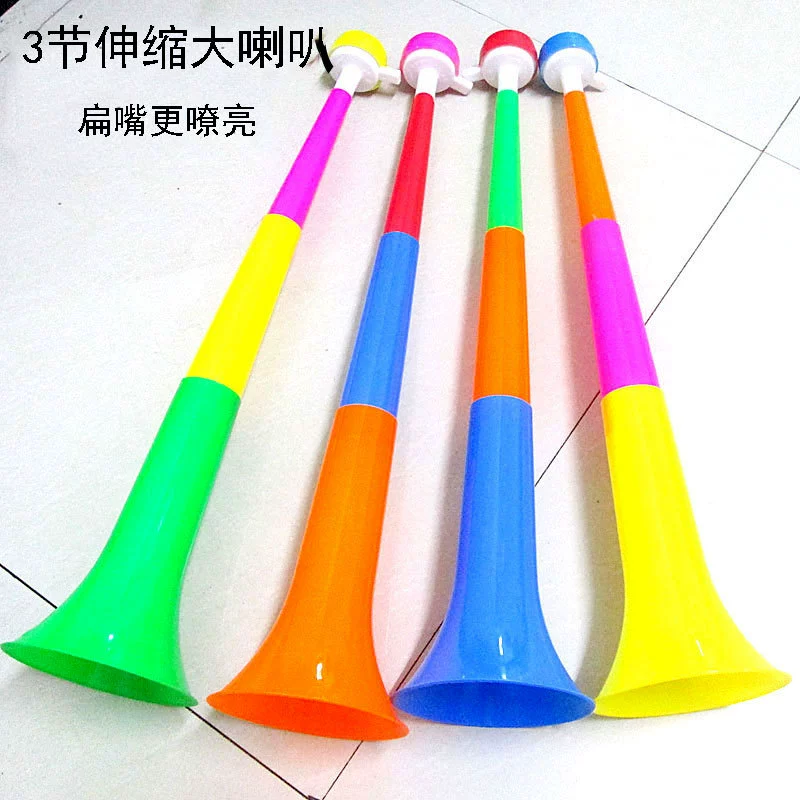 Big telescopic plastic loudspeaker, props, children's megaphone, toy, wholesale