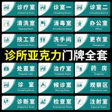 门诊科室医疗诊室标识牌门牌牙科口腔美容院卫生治疗室观察压克力