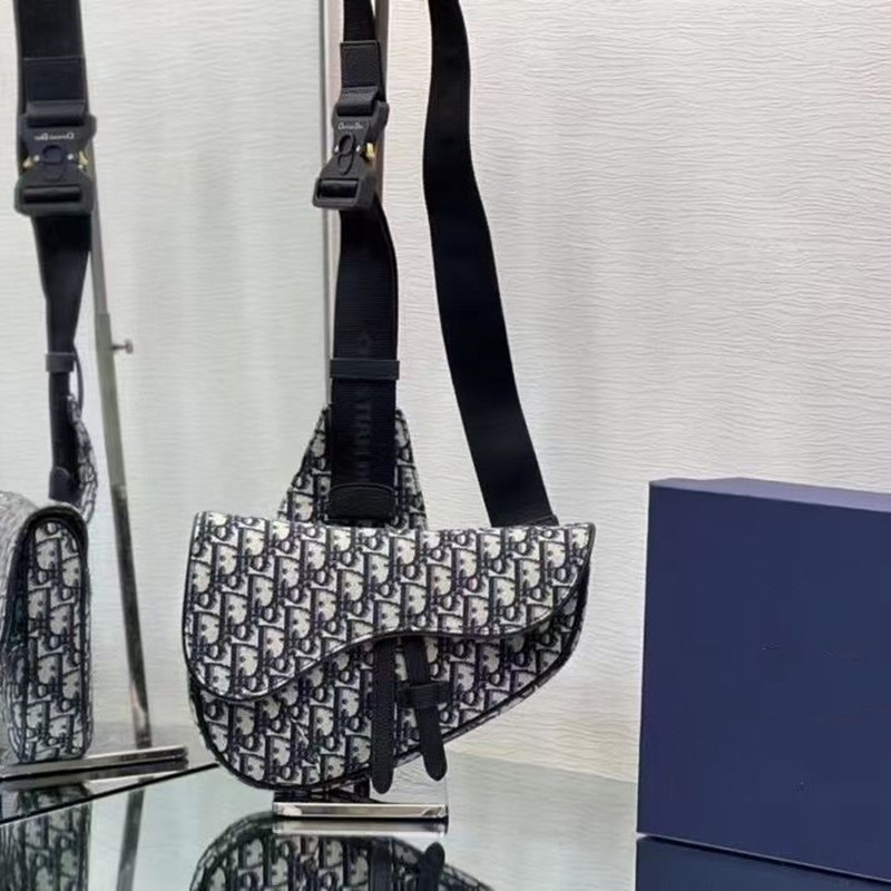 Dior Saddle Oblique Canvas Messenger Bag