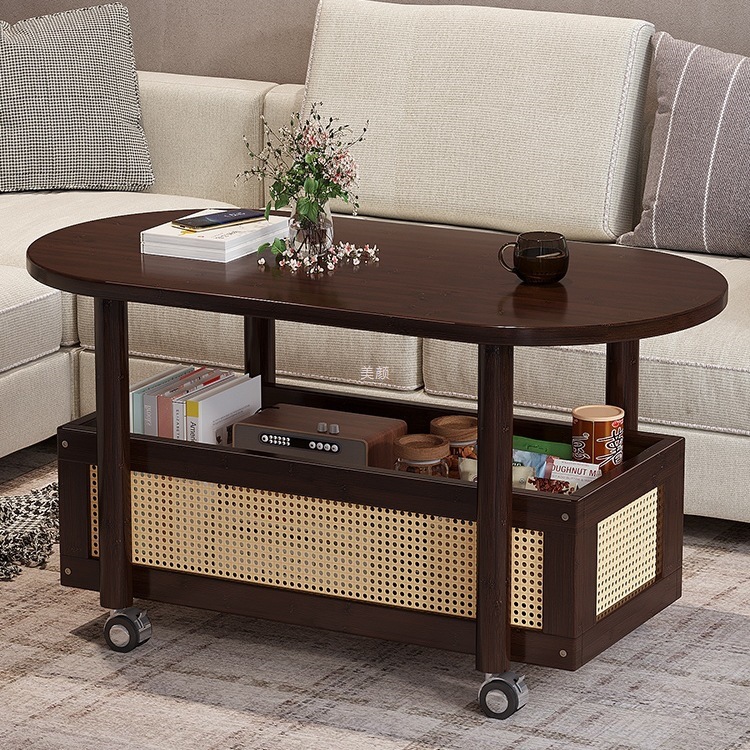 Movable Coffee Table Living Room Home Small Apartment Accessible Luxury 2025 New Tea Table Balcony Small Tea Table W&