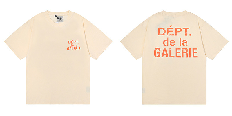 正確版GALLERY DEPT美潮洗水高品質プリント半袖高街落書きtシャツ|undefined