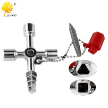 宝塔款电控柜内三角十字钥匙扳手 电梯 水表阀门方孔钥匙扳手