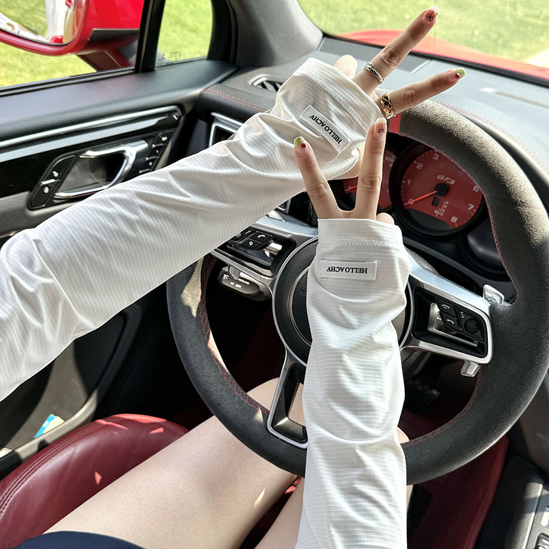 Funda de hielo, suelta, transpirable, estilo de verano, alta elasticidad, estilo deportivo simple, protector solar, brazalete de hielo, guantes, manga de hielo, hombres