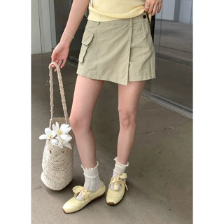 衣尔衫 酷甜工装风 不规则设计工装半身裙裤夏季休闲短裤0153