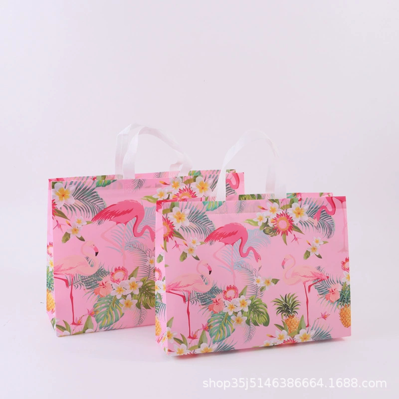 Bolso no tejido recubierto en stock impreso LOGO bolsa de ropa de moda embalaje de regalo bolsa de Banco de costura impresa