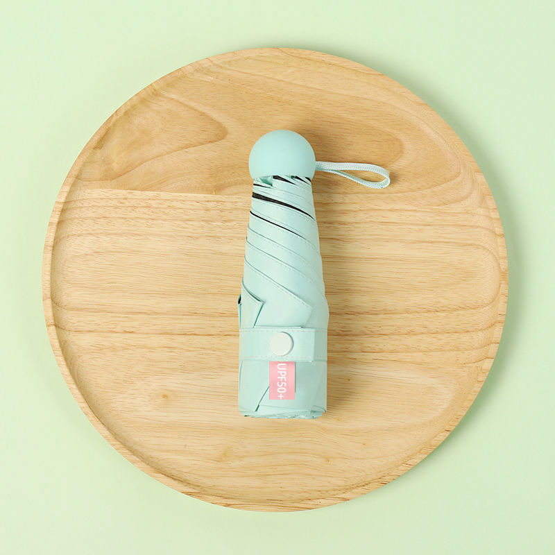 Jiaoxia 50% off カプセル日傘日焼け止めと UV 保護コンパクトポータブル日傘女性用 1:1 晴雨兼用傘|undefined