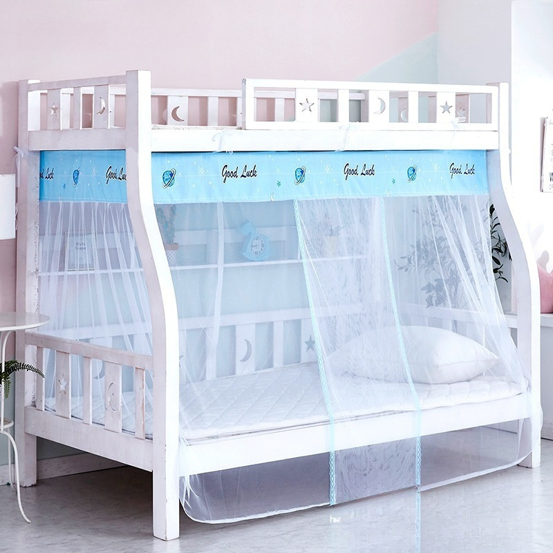 Bunk Bed 1.5m Upper and Lower Bunk Trapezoidal Bunk Bed 1.2m High and Low Kidsren's Bed 1.35 Household Bunk Bed Mosquito Net